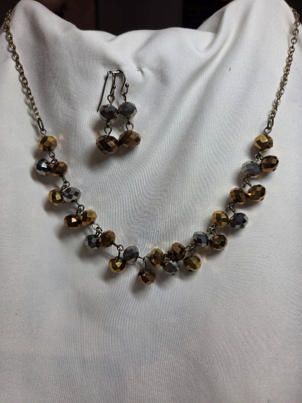 Necklace and matching earrings
